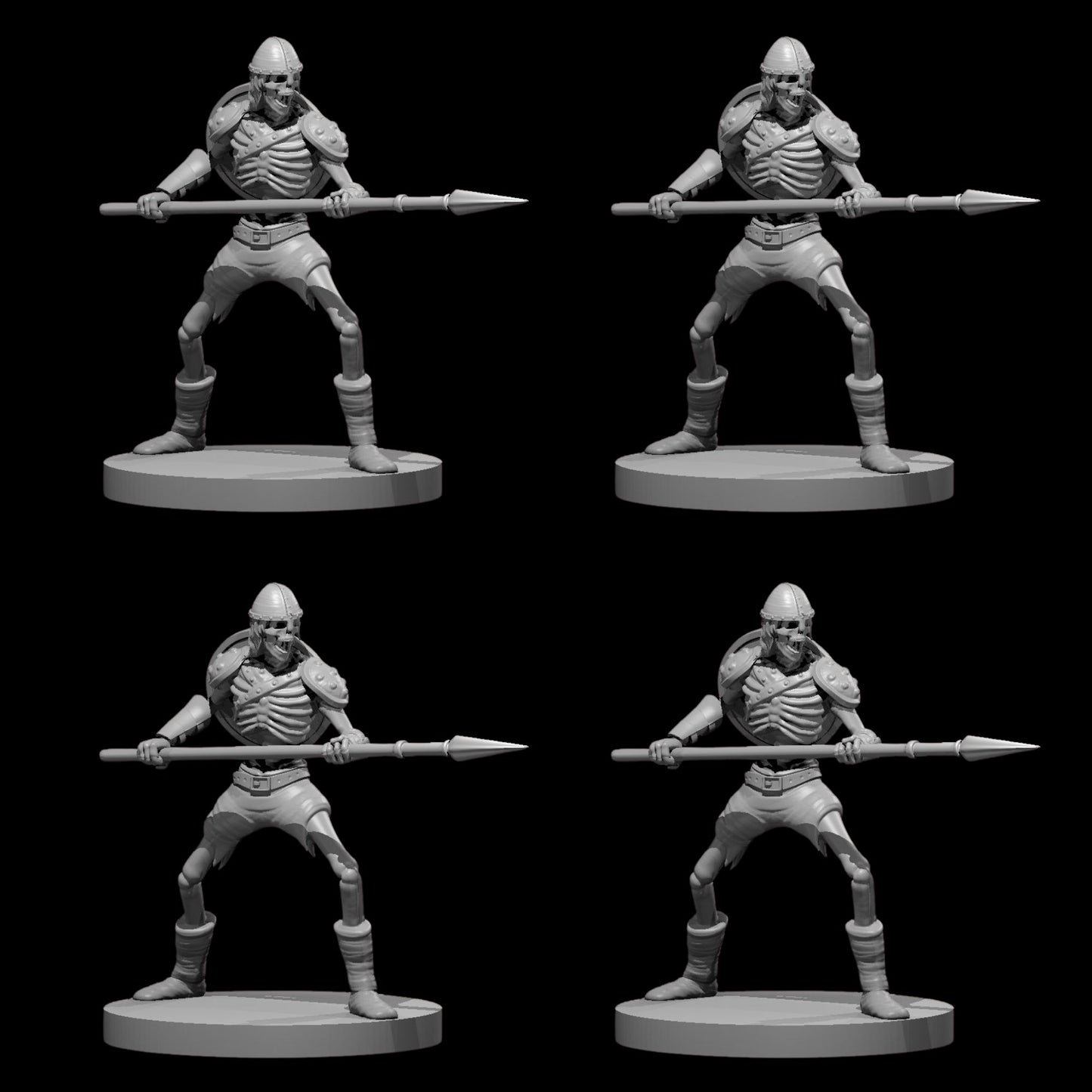 Skeleton (Spear) (4pcs)