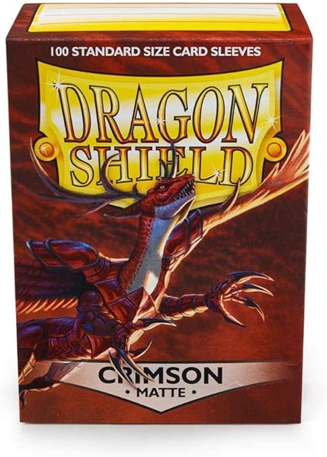 Dragon Shield: Standard Sized Matte Sleeves (100ct.) - Crimson