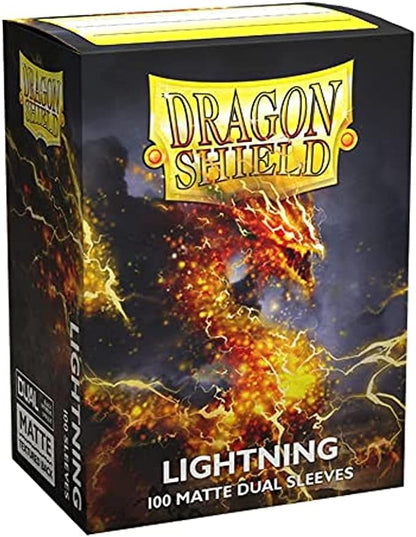 Dragon Shield: Standard Sized Dual Matte Sleeves (100ct.) - Lightning