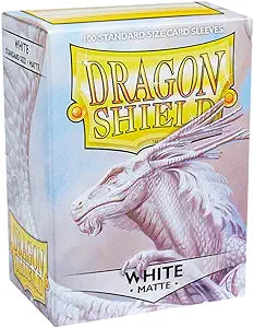 Dragon Shield: Standard Sized Matte Sleeves (100ct.) - White