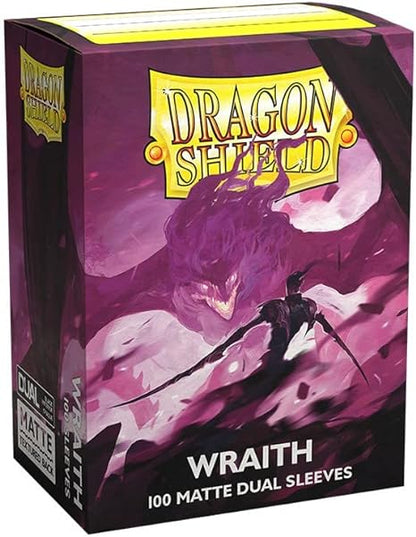 Dragon Shield: Standard Sized Dual Matte Sleeves (100ct.) - Wraith