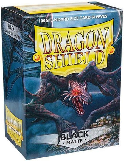 Dragon Shield: Standard Sized Matte Sleeves (100ct.) - Black