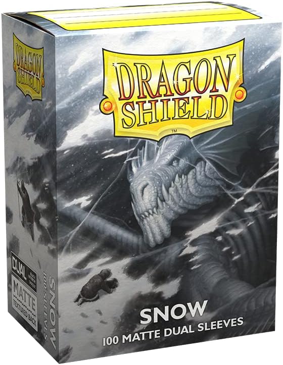 Dragon Shield: Standard Sized Dual Matte Sleeves (100ct.) - Snow