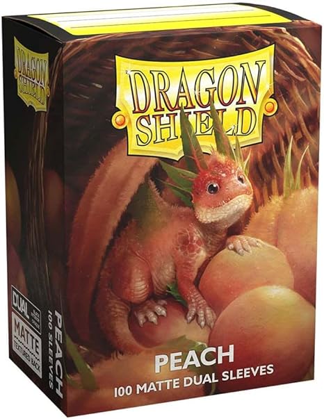 Dragon Shield: Standard Sized Dual Matte Sleeves (100ct.) - Peach