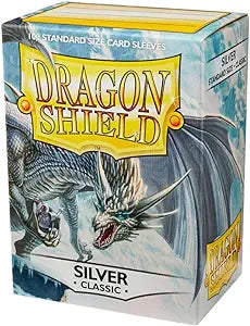 Dragon Shield: Standard Sized Matte Sleeves (100ct.) - Silver