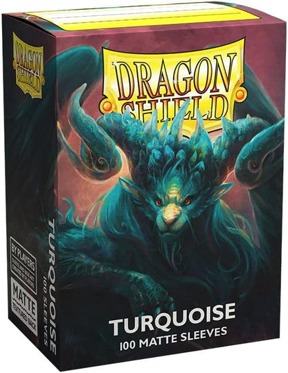 Dragon Shield: Standard Sized Matte Sleeves (100ct.) - Turquoise