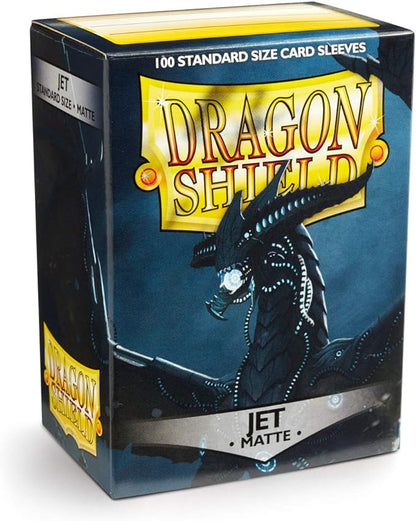 Dragon Shield: Standard Sized Matte Sleeves (100ct.) - Jet