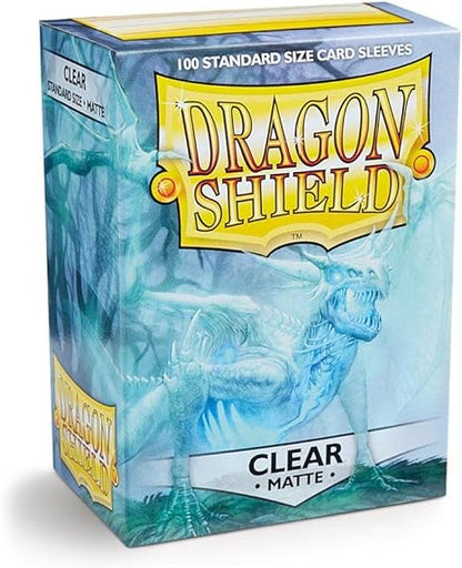 Dragon Shield: Standard Sized Matte Sleeves (100ct.) - Clear