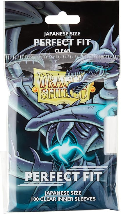 Dragon Shield: Japanese Sized Perfect Fit Toploading Sleeves - Clear