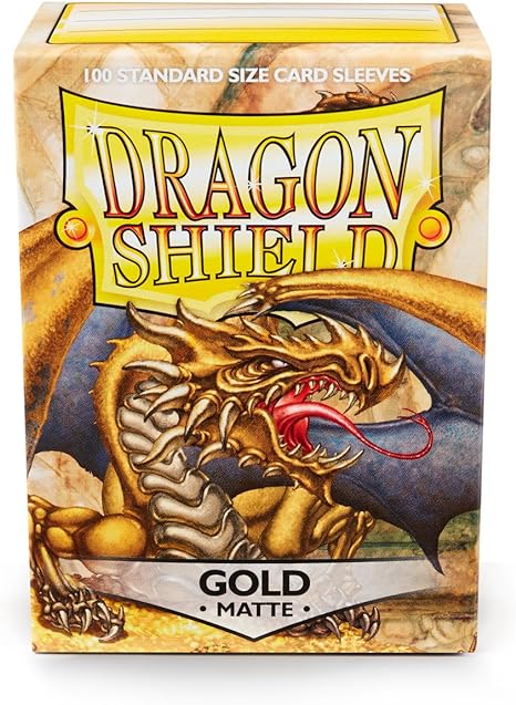 Dragon Shield: Standard Sized Matte Sleeves (100ct.) - Gold