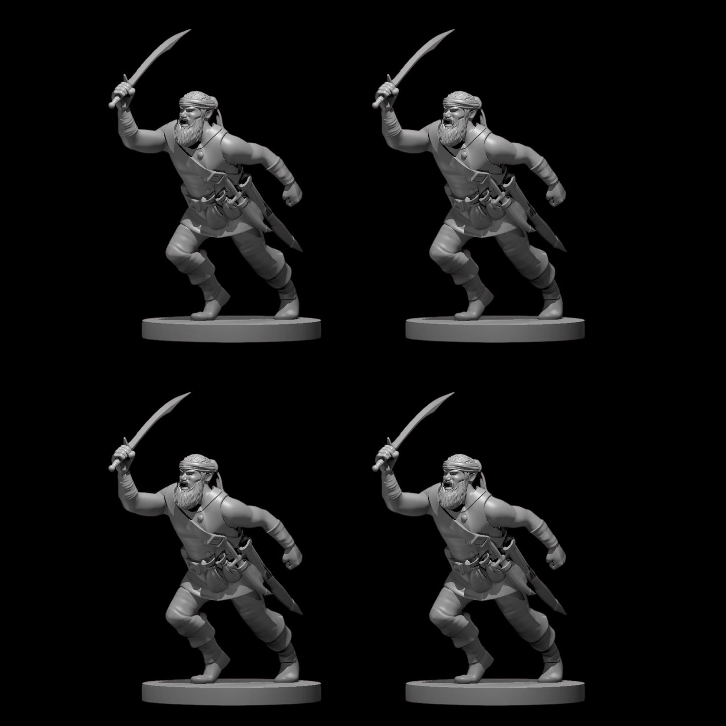 Bandit Captain [Male] (4pcs)