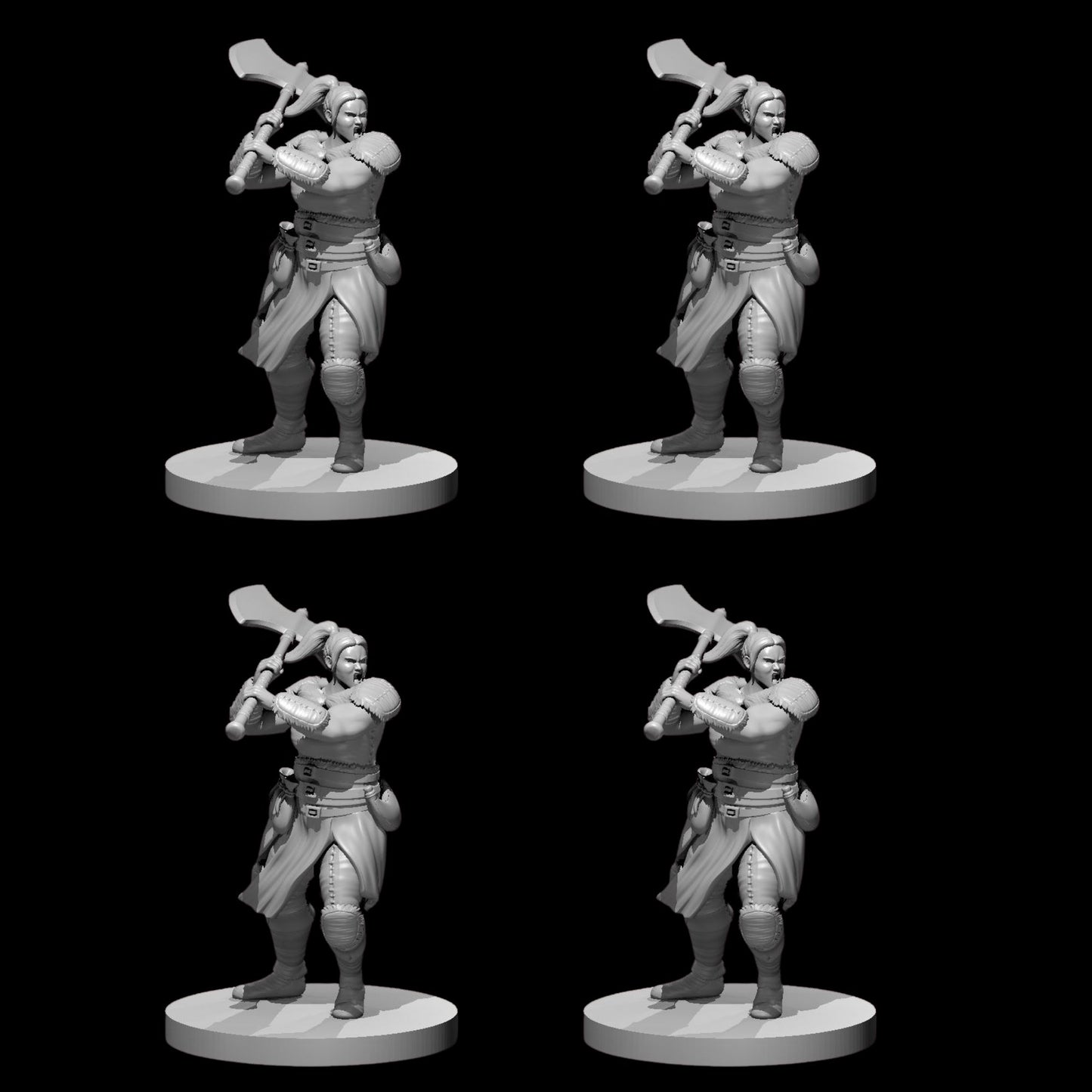 Berserker (Axe) [Female] (4pcs)