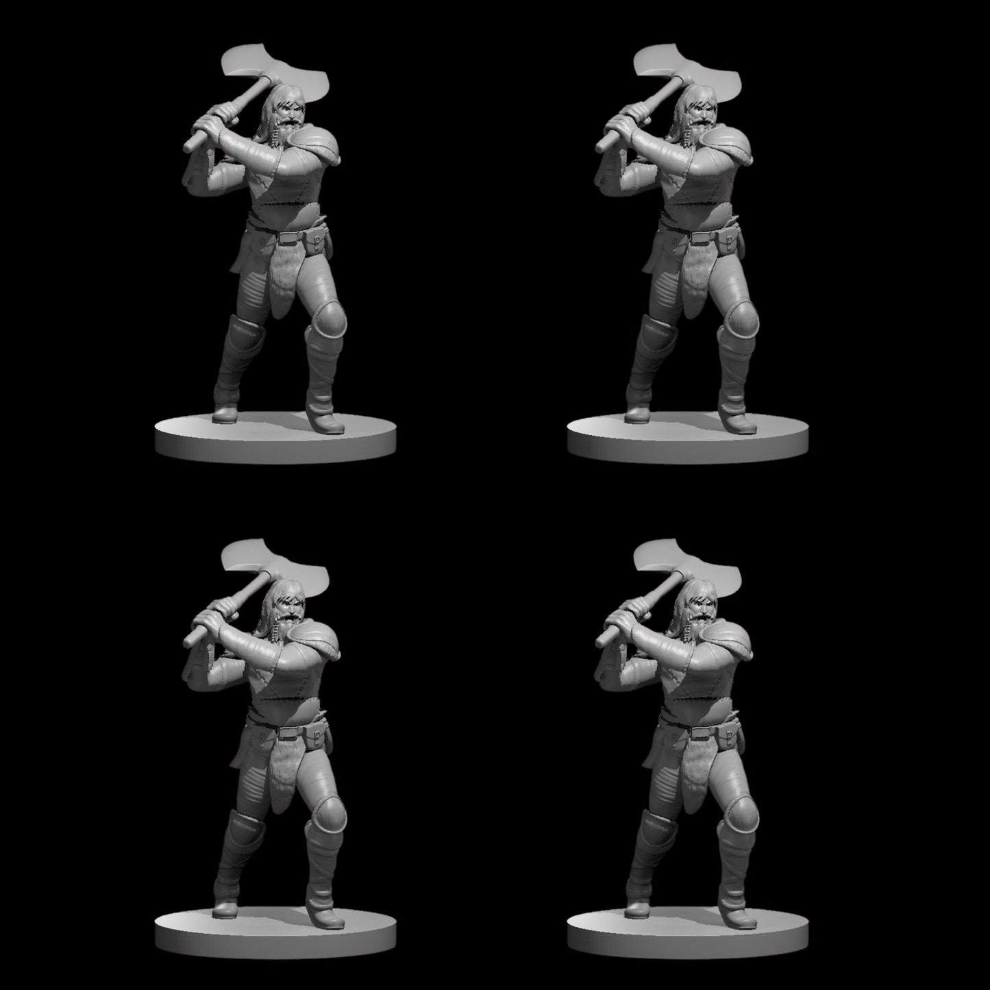 Berserker (Axe) [Male] (4pcs)