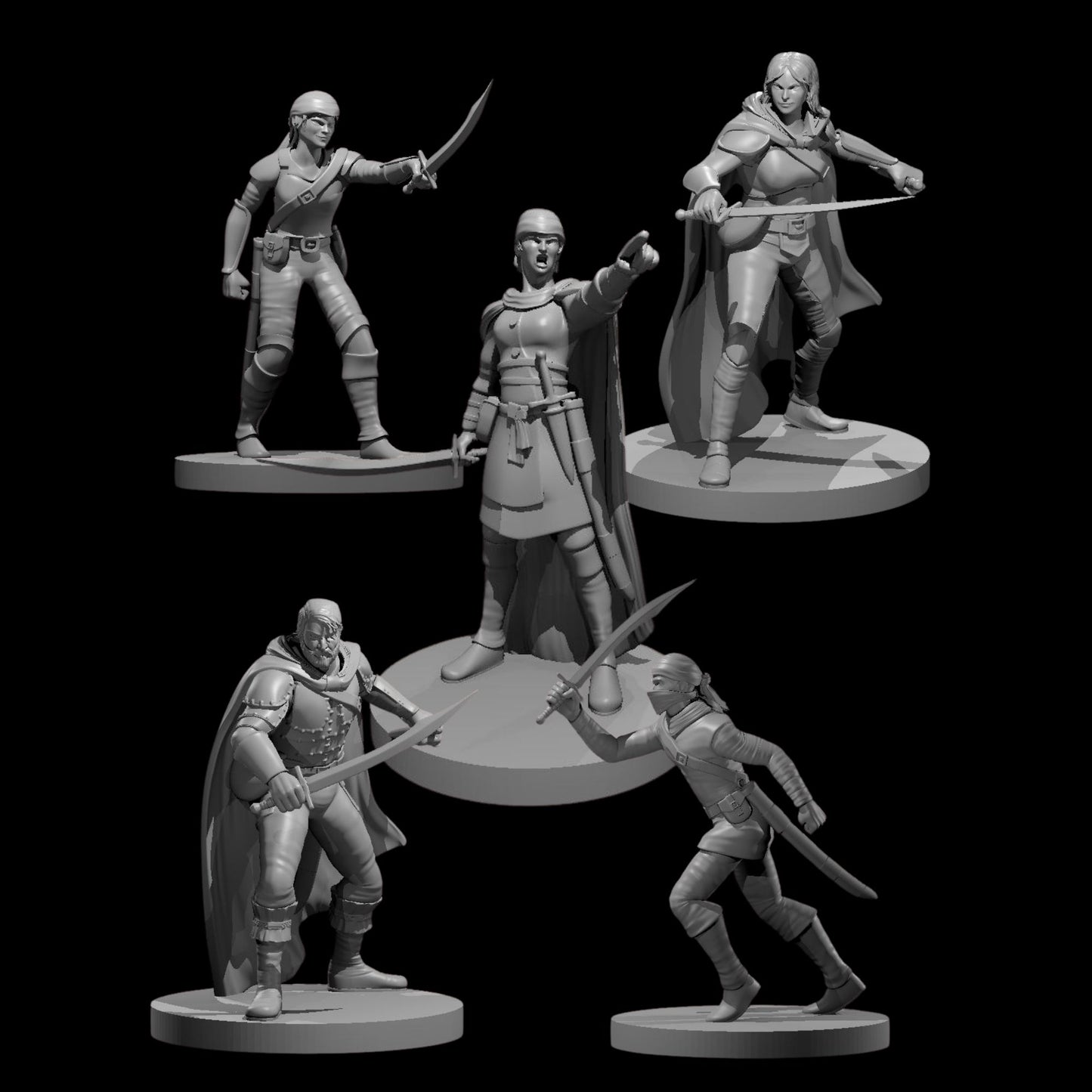 Bandit Assortment w/ Bandit Captain [Female] (5pcs)