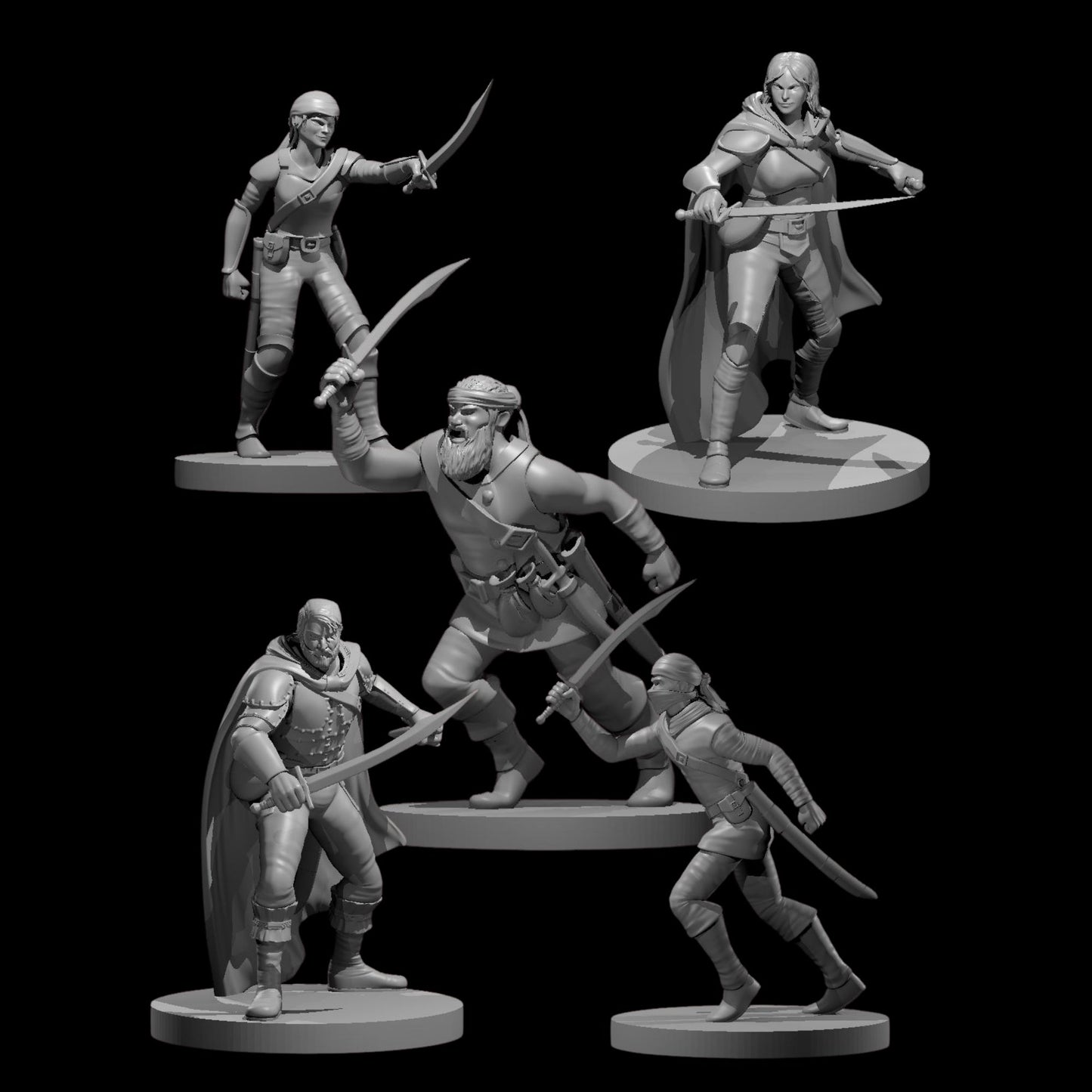 Bandit Assortment w/ Bandit Captain [Male] (5pcs)