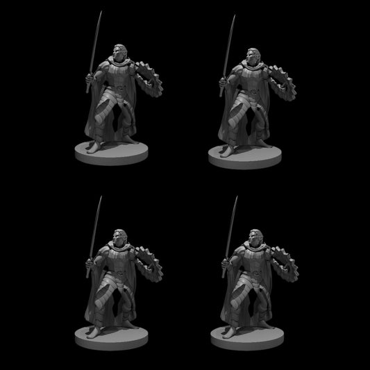 Drow (Sword & Shield) [Male] (4pcs)