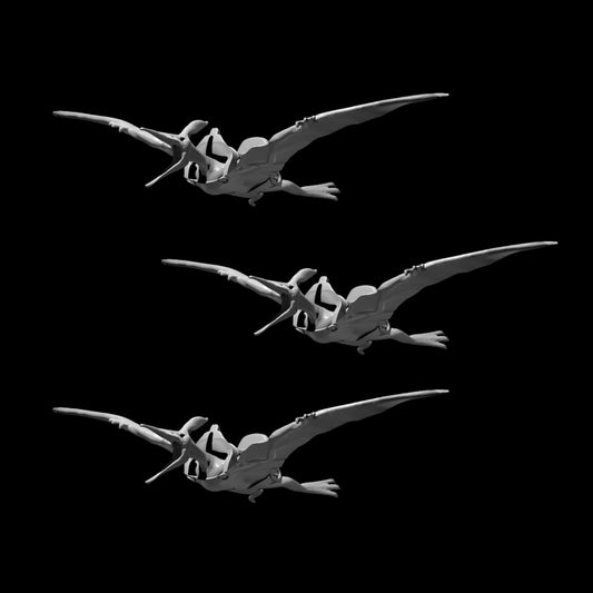 Dinosaur: Pteranodon (Saddled) (3pcs)