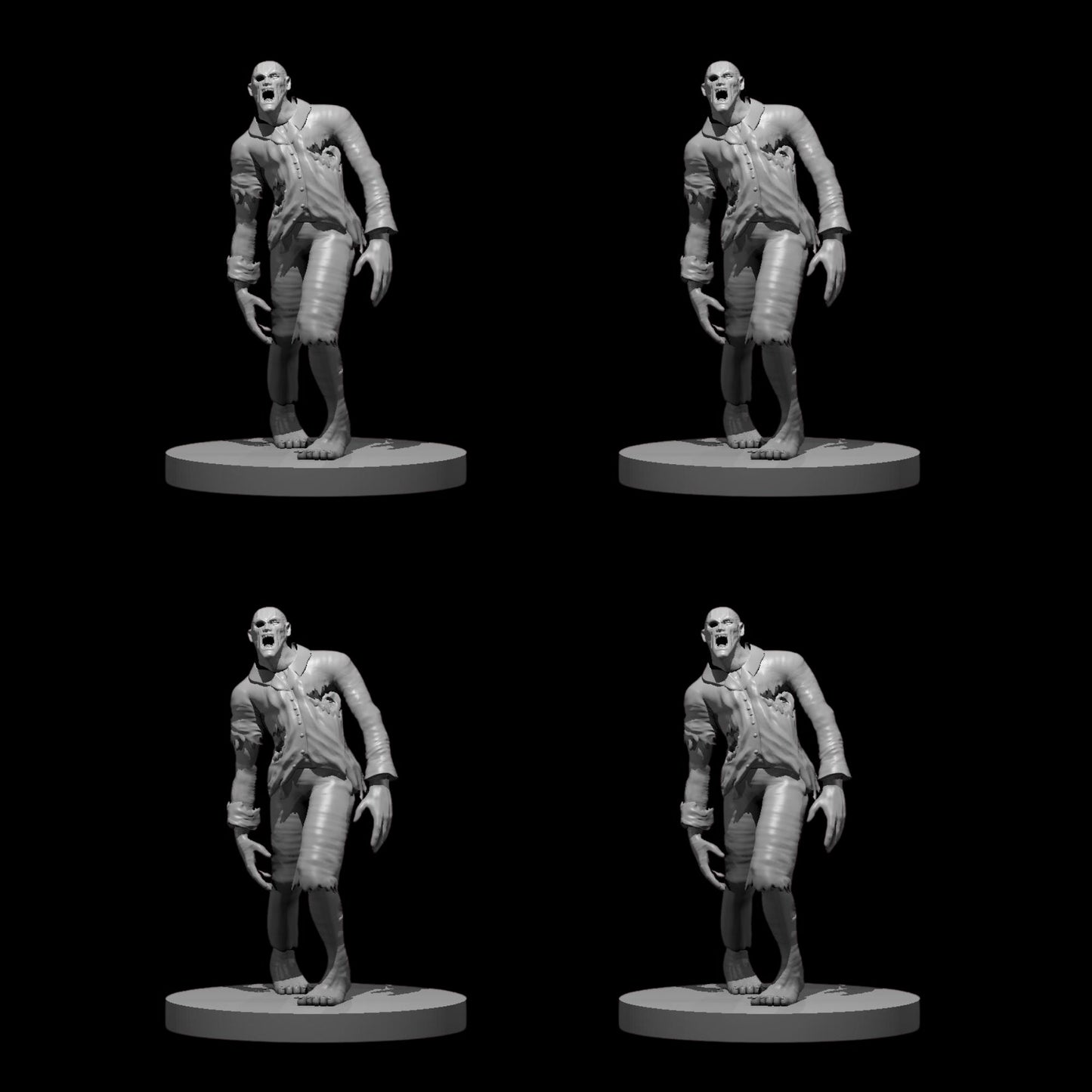 Zombie [Male] - Shambling (4pcs)