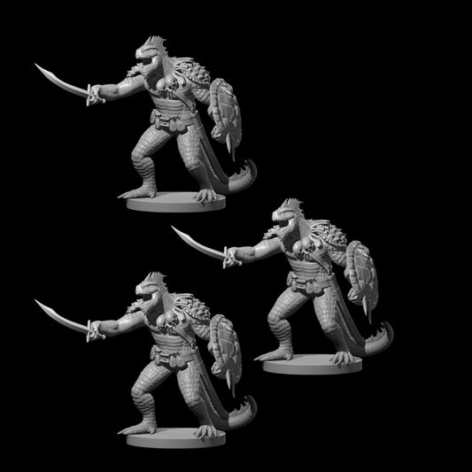 Bandit Captain Lizardfolk (3pcs)