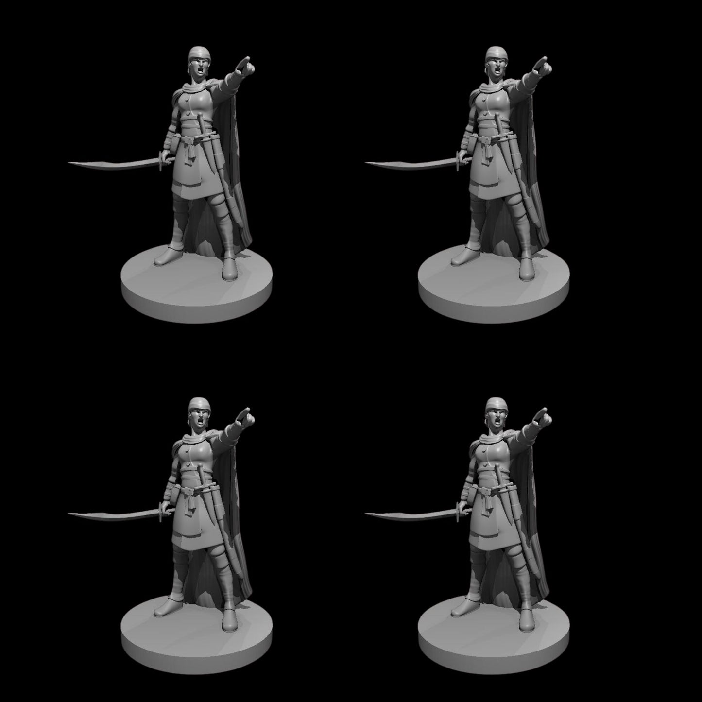 Bandit Captain [Female] (4pcs)