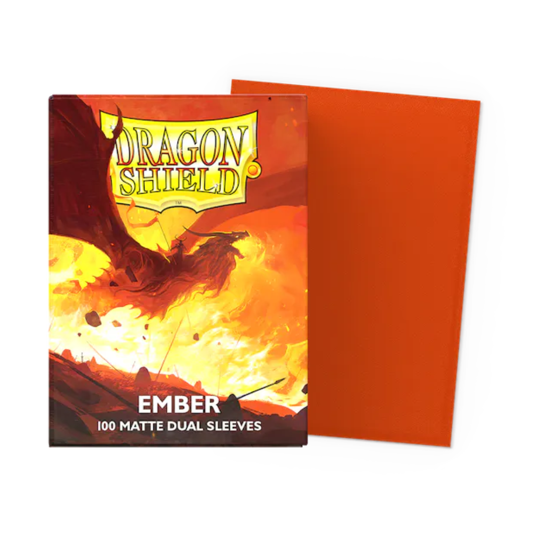 Dragon Shield: Standard Sized Dual Matte Sleeves (100ct.) - Ember