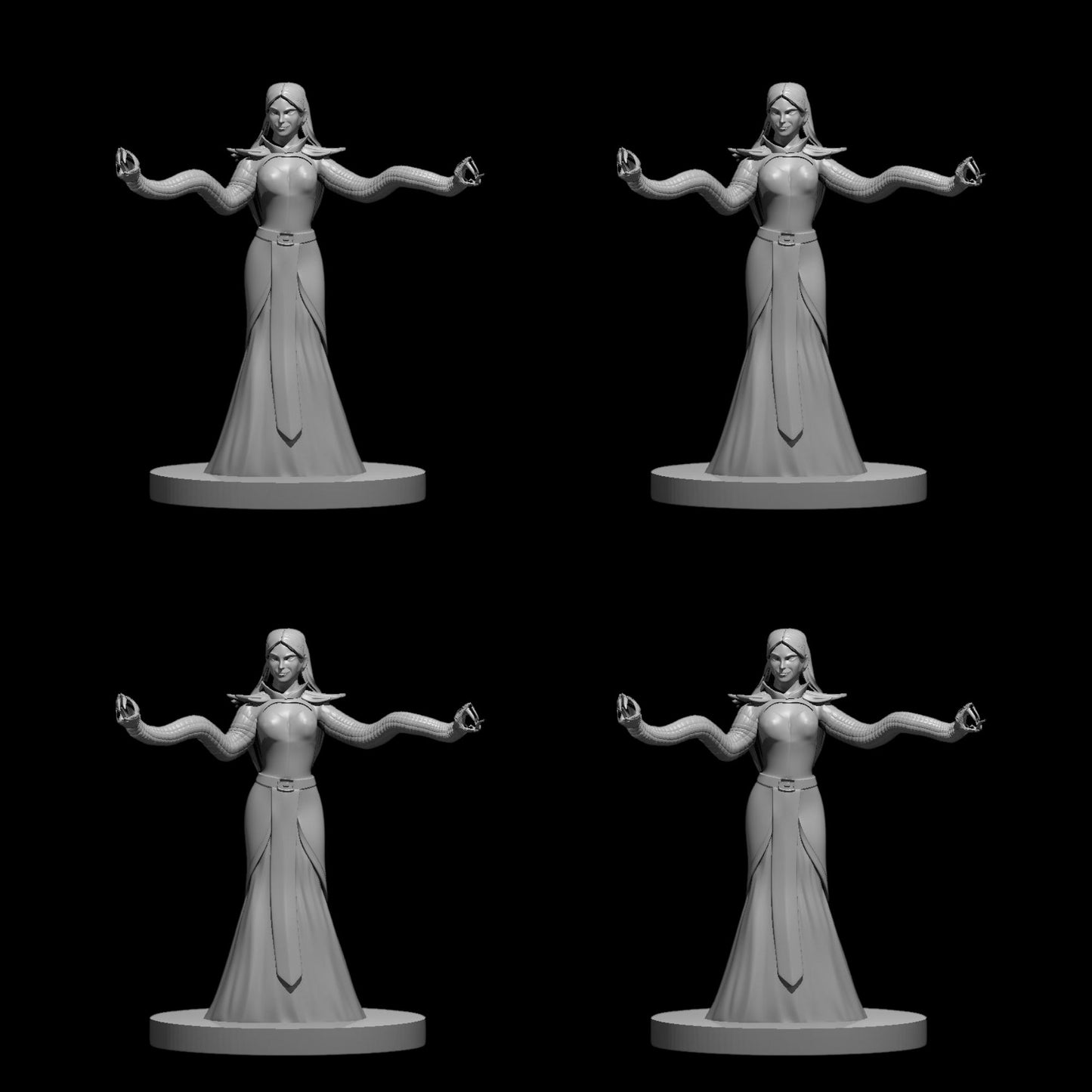 Yuan-ti Malison (Snake Armed) [Female] (4pcs)