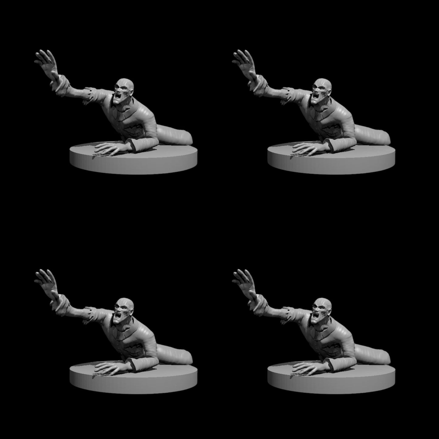 Zombie [Male] - Crawling (4pcs)